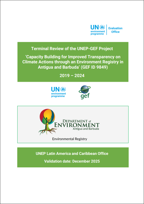 Terminal Review of the UNEP-GEF Project - Department of Environment